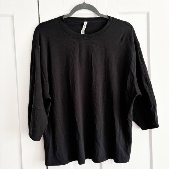 Lululemon LA Relaxed 3/4 Sleeve Crew Multi Color Spot Top Size M - Picture 7 of 7